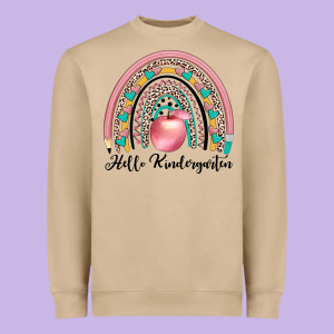 Hello Kindergarten Heavyweight Sweatshirt Designed By Jahusdesignshop