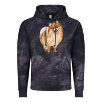 Cloud Black Pomeranian Dog Illustrations Vintage Hoodie - LillyAllenDesigns