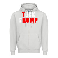 Dove Grey tuck frump Zipper Hoodie - DesigneFamous
