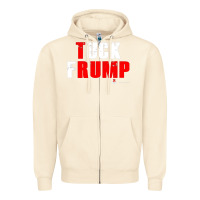 Sandshell tuck frump Zipper Hoodie - DesigneFamous