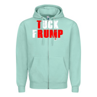 Seafoam tuck frump Zipper Hoodie - DesigneFamous