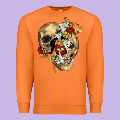 Nature Skull Premium Sweatshirt Designed By Ranaportraitstore
