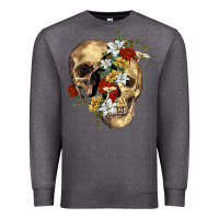 Charcoal Heather nature skull Premium Sweatshirt - RanaPortraitStore