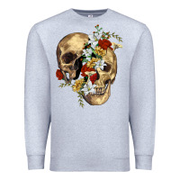 Heather Grey nature skull Premium Sweatshirt - RanaPortraitStore