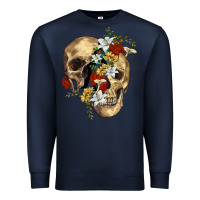 Navy nature skull Premium Sweatshirt - RanaPortraitStore