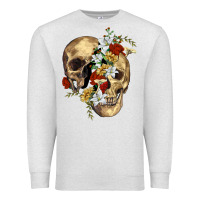 Oatmeal Heather nature skull Premium Sweatshirt - RanaPortraitStore
