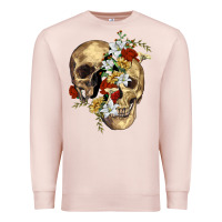 Pale Pink nature skull Premium Sweatshirt - RanaPortraitStore