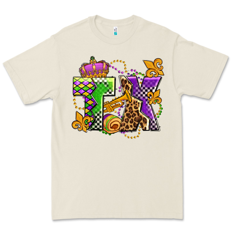 Texas Mardi Gras Olivia Premium Tee by OliviaCreatesArt | Teevron