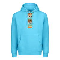 Ocean Blue fall pattern Premium Hoodie - Artiststas