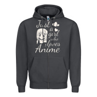 Just A Girl Who Loves Anime Zipper Hoodie | Teevron