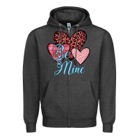 Charcoal Heather hearts be mine Zipper Hoodie - JahusDesignShop