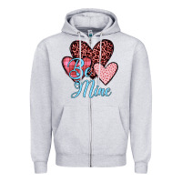 Heather Grey hearts be mine Zipper Hoodie - JahusDesignShop
