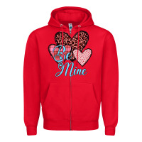 Red hearts be mine Zipper Hoodie - JahusDesignShop