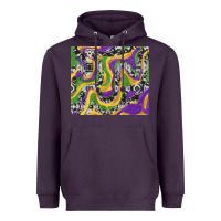 Plum mardi gras cowhide Heavyweight Hoodie - RanaPortraitStore