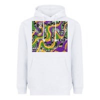 White mardi gras cowhide Heavyweight Hoodie - RanaPortraitStore