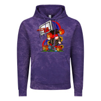Cloud Purple Basketball Gnome Vintage Hoodie - CowhideDigitalArt