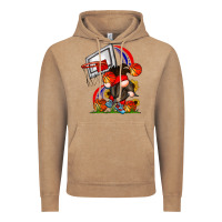 Vintage Coffee Basketball Gnome Vintage Hoodie - CowhideDigitalArt