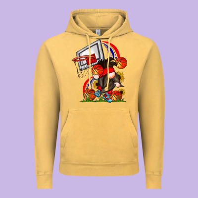 Basketball Gnome Vintage Hoodie Designed By Cowhidedigitalart