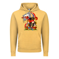 Vintage Mustard Basketball Gnome Vintage Hoodie - CowhideDigitalArt