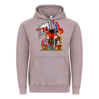 Vintage Zinc Basketball Gnome Vintage Hoodie - CowhideDigitalArt