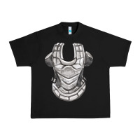 Black Chest Protector Fa Element Urban Heavy Tee - FaDigitalArtStudio