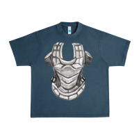 Midnight Navy Chest Protector Fa Element Urban Heavy Tee - FaDigitalArtStudio