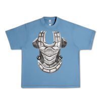 Pebble Blue Chest Protector Fa Element Urban Heavy Tee - FaDigitalArtStudio