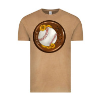 Vintage Camel baseball with sunflower round earrings Vintage Tee - BundleAndBundleShop