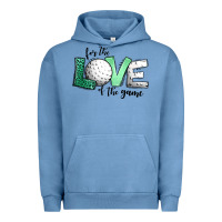 Pigment Pebble Blue for the love of the game golf Urban Hoodie - Jasminsmagicworld