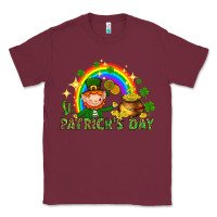 Burgundy St. Patrick's Day Elf with elements Classic Tee - HowdyJamesFarm