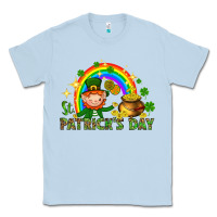 Dusty Blue St. Patrick's Day Elf with elements Classic Tee - HowdyJamesFarm