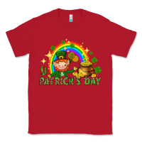 Red St. Patrick's Day Elf with elements Classic Tee - HowdyJamesFarm