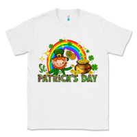 White St. Patrick's Day Elf with elements Classic Tee - HowdyJamesFarm