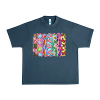 Midnight Navy Easter Brushstrokes Urban Heavy Tee - RanaPortraitStore