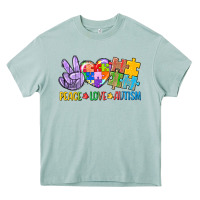 Arona Peace love Autism Heavy Core Tee - CowGirlArtShop