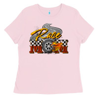 Bubblegum Pink Race mom Mother's Day Ladies Tee - FaDigitalArtStudio