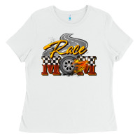 White Race mom Mother's Day Ladies Tee - FaDigitalArtStudio