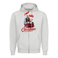 Dove Grey Step Brothers - merry christmas - happy xmas Zipper Hoodie - DesigneFamous