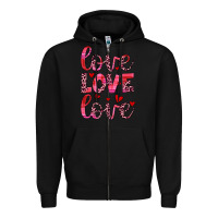 Black love valentines day Zipper Hoodie - JahusDesignShop