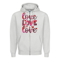 Dove Grey love valentines day Zipper Hoodie - JahusDesignShop
