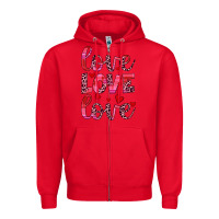 Red love valentines day Zipper Hoodie - JahusDesignShop
