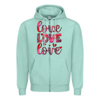 Seafoam love valentines day Zipper Hoodie - JahusDesignShop