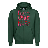 Sports Green love valentines day Zipper Hoodie - JahusDesignShop