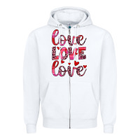 White love valentines day Zipper Hoodie - JahusDesignShop
