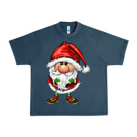Midnight Navy santa gnomes Urban Heavy Tee - FaDigitalArtStudio