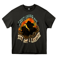 Asphalt I don't smoke but he's got a lighter Heavy Core Tee - HowdyJamesFarm
