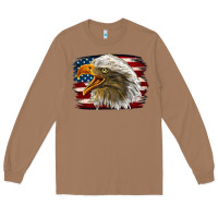 Toasted Coconut Western American Flag Eagle Long Sleeve Tee - LillyAllenDesigns