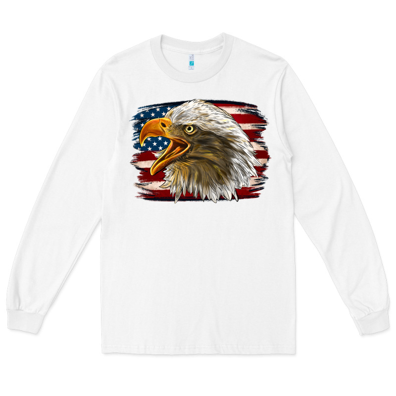 Western American Flag Eagle Long Sleeve Tee by LillyAllenDesigns | Teevron
