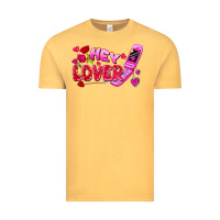 Vintage Mustard hey lover flip phone Vintage Tee - FaDigitalArtStudio