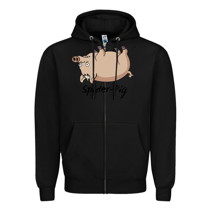 Spider Pig Zipper Hoodie by DesigneFamous | Teevron
